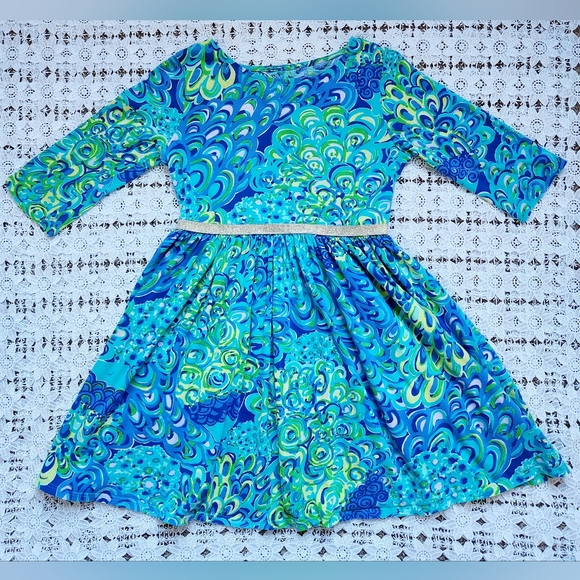 Lilly Pulitzer | Dresses | Lilly Pulitzer Girl Lillys Lagoon Dress ...